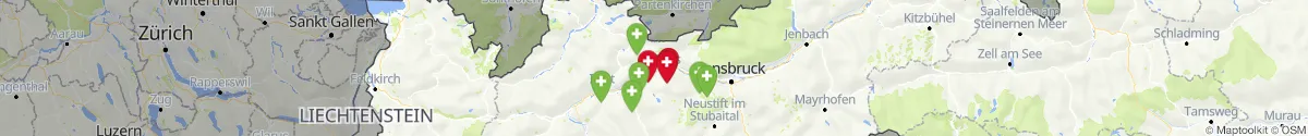 Kartenansicht für Apotheken-Notdienste in der Nähe von Wildermieming (Innsbruck  (Land), Tirol)